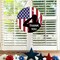 Memorial Day Decorations Patriotic Wreath, American Soldier Salute Thank You Wooden Door Hanger for Front Door, 4th of July, Veterans Day & Home Porch Decor